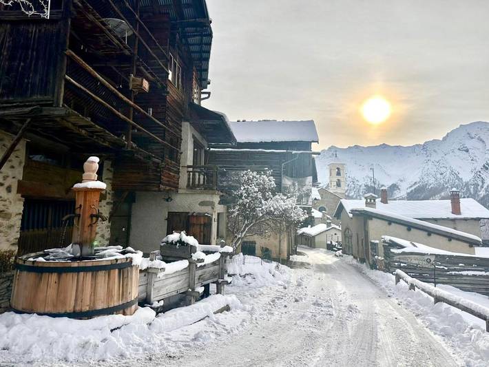 Gîte pour 6 personnes, avec terrasse et vue dans Station De Saint Veran
