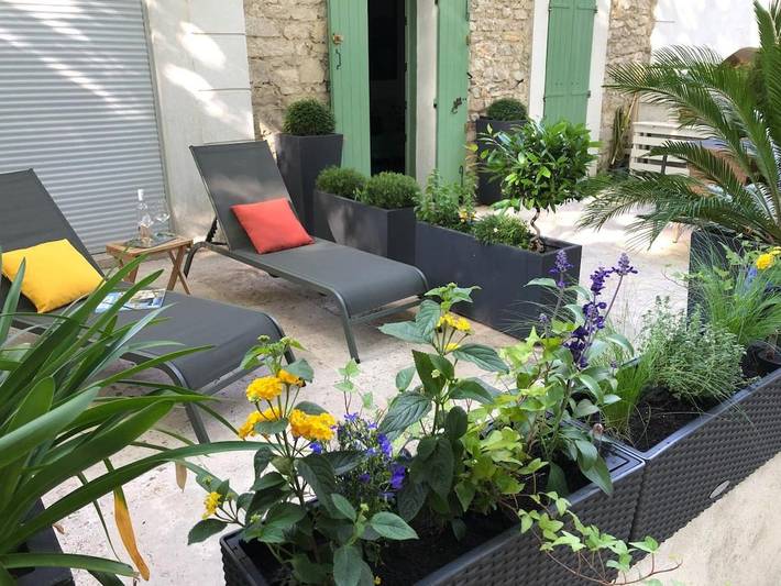 Appartement de vacances pour 2 personnes, avec Terrasse ainsi que Jardin et Vue