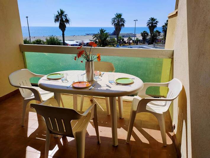Appartement de vacances pour 5 personnes, avec balcon, animaux acceptés à Canet-en-Roussillon