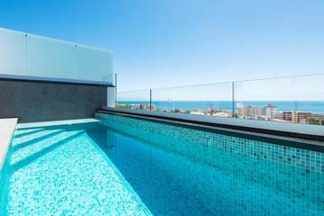 Villa pour 8 personnes, avec jardin ainsi que piscine et vue à Torremolinos