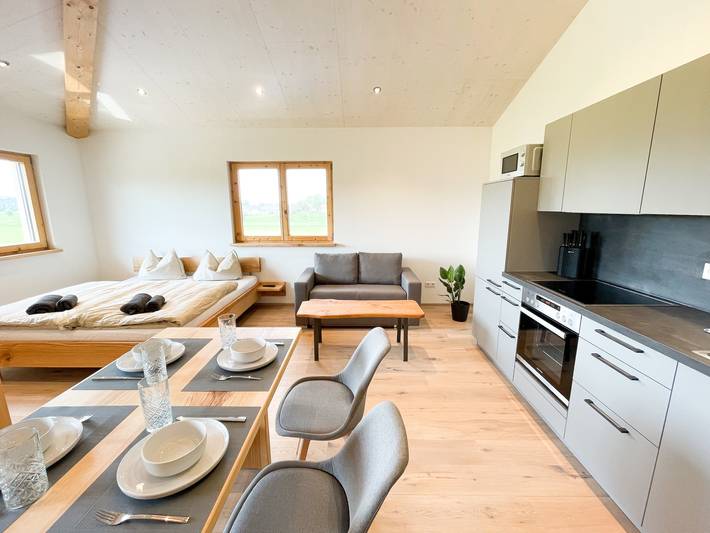 Ferienwohnung für 4 Personen, mit Garten und Balkon sowie Ausblick, kinderfreundlich in Wangen im Allgäu - 4