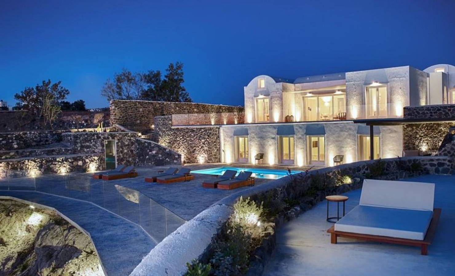 Villa per 10 persone con balcone in Thera, Santorini