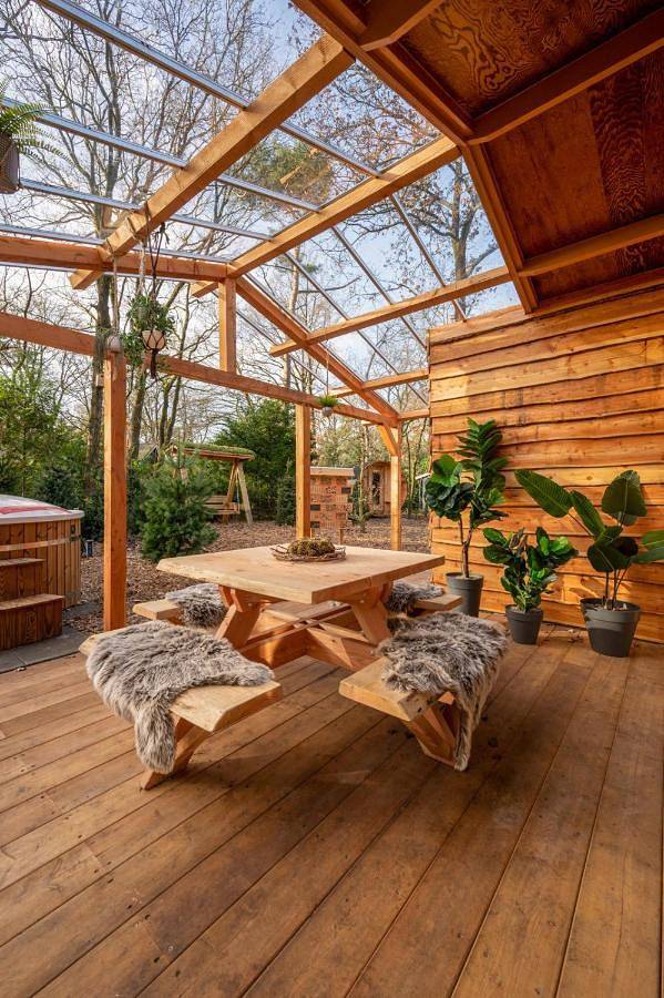 Zen-Bungalow No 3 met sauna en hottub in Hardenberg, Regio Zwolle