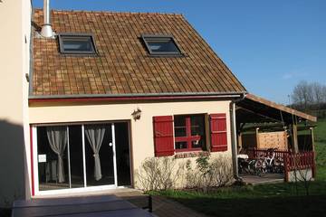 Gîte pour 5 personnes, avec terrasse et jardin, animaux acceptés à Oneux