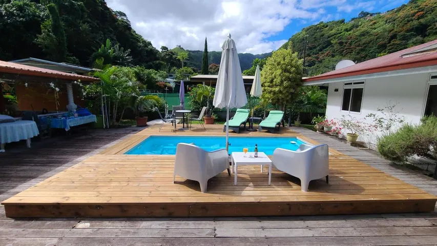 Ferienhaus für 4 Personen, mit Pool und Garten sowie Ausblick - 1