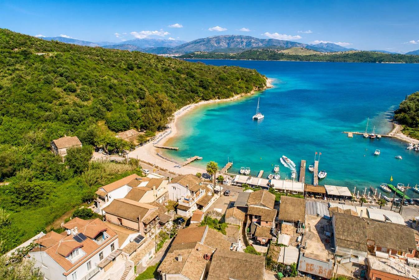 Geheel appartement, Vakantieappartement voor 2 personen met balkon in Agios Stefanos (Corfu), Corfu