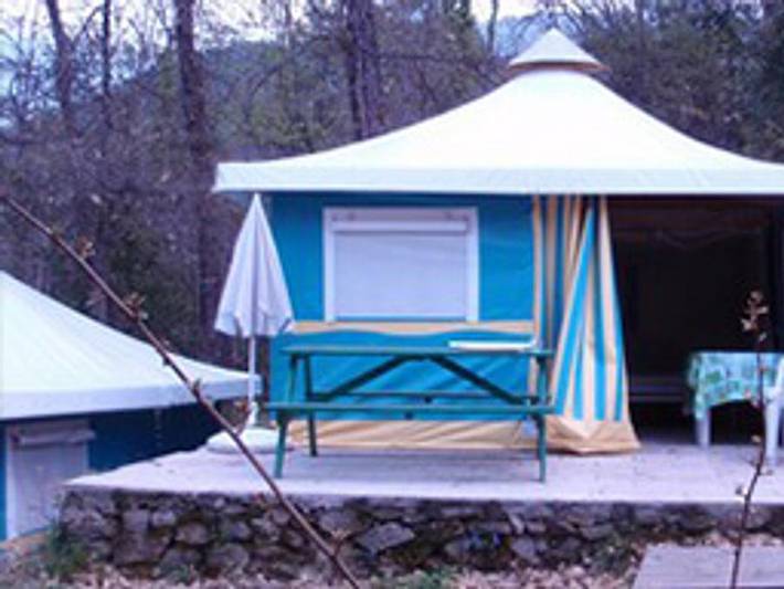 Camping Les Cerisiers - Bungalow 5 personas - Bengalí in Vernet-les-Bains, Parque Natural Regional de los Pirineos Catalanes