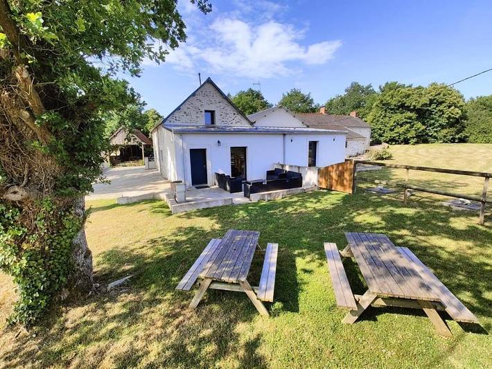 Maison de vacances pour 4 personnes, avec Terrasse ainsi que Jardin et Vue à Guenrouet