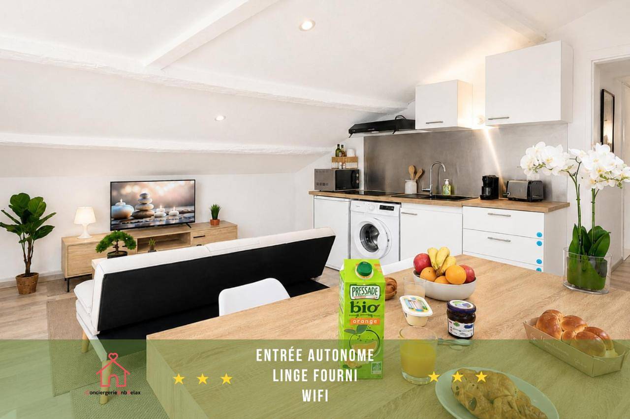 Appartement entier, " L'Oratoire Mansardé " Linge fourni - Wifi - Tv in Lagardelle-sur-Lèze, Toulouse et ses environs