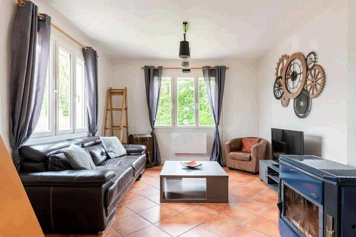 Appartement de vacances pour 8 personnes, avec Terrasse ainsi que Jardin et Vue