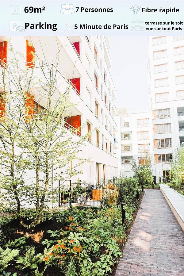 Gîte pour 7 personnes, avec vue et jardin dans La Plaine Saint-Denis - 4