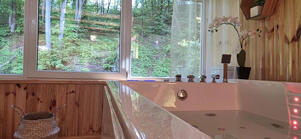 Gîte pour 2 personnes, avec terrasse et jacuzzi ainsi que sauna et jardin dans Deva (Roumanie)