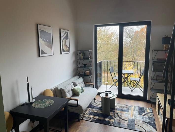 Loft dla 4 osób, z balkon i widok w Poznań