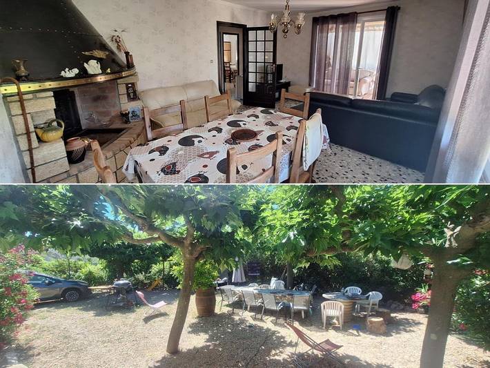 Location de vacances pour 6 personnes, avec jardin ainsi que piscine et vue, animaux acceptés à Argeliers