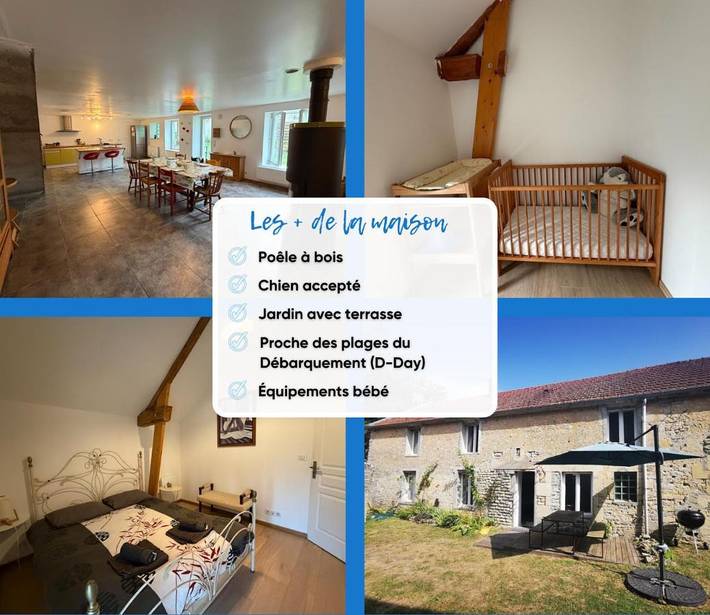 Location de vacances pour 6 personnes, avec vue et jardin à Commes - 3