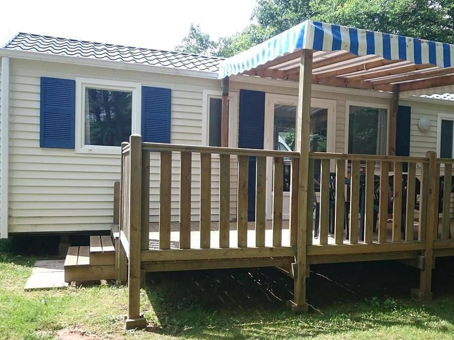 Flower Camping les Nauves - Mobilheim 6 personen - Komfort in Belvès, Périgord Noir