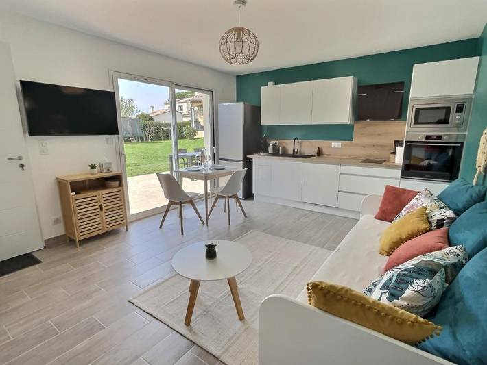 Appartement de vacances pour 2 personnes, avec piscine ainsi que jardin et vue - 1