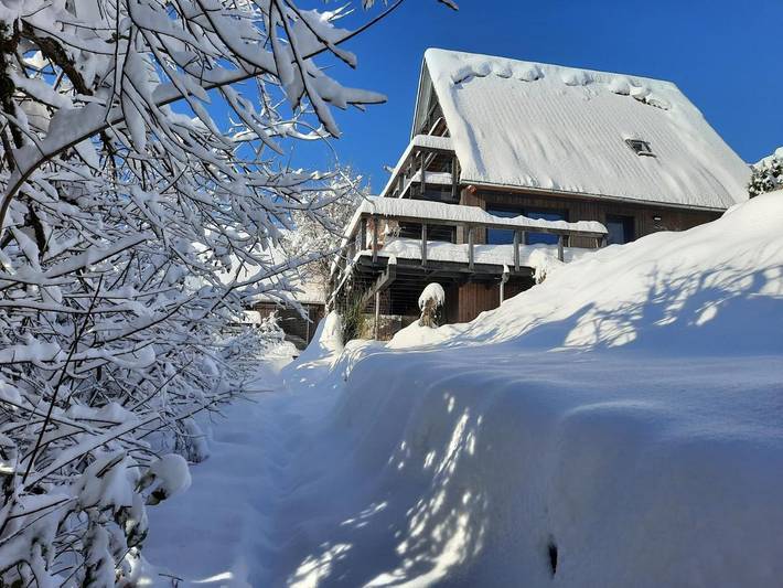Ferienhaus für 4 Personen, mit Sauna und Ausblick sowie Garten, kinderfreundlich