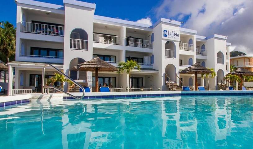 Bungalow für 4 Personen, mit Ausblick und Terrasse sowie Pool in St. Martin