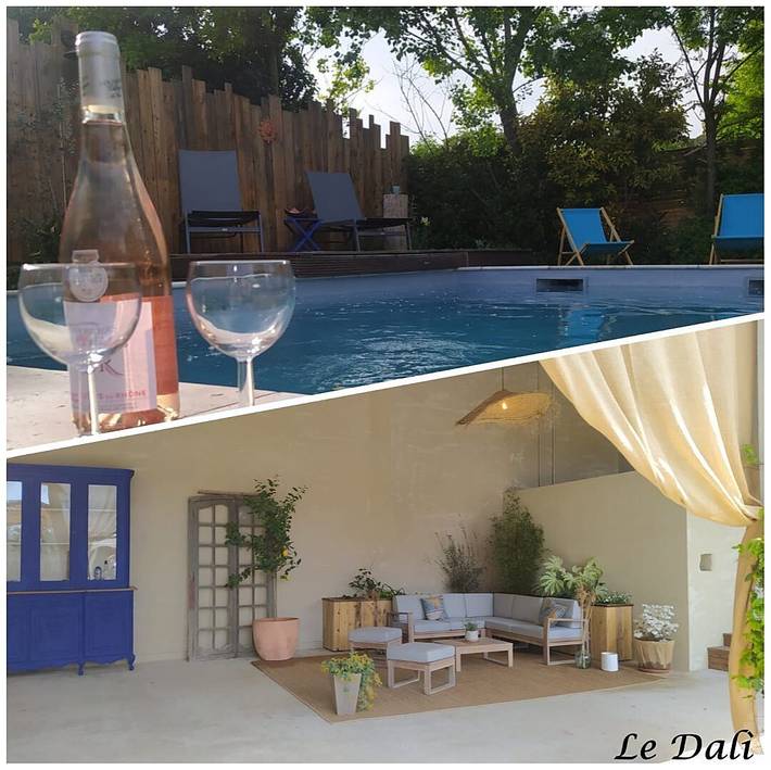 Gîte pour 8 personnes, avec piscine ainsi que terrasse et jardin, animaux acceptés