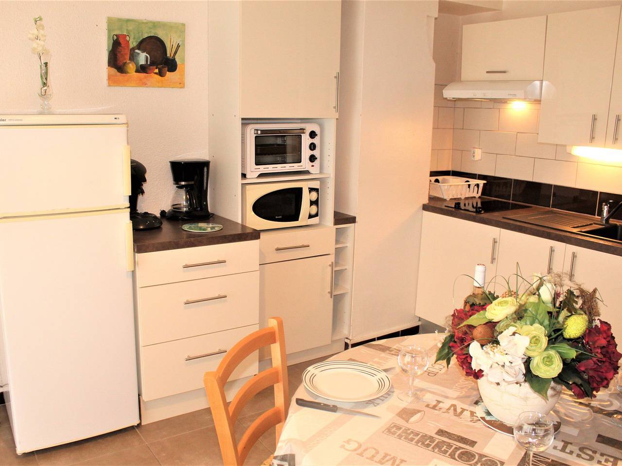 Entire studio, 26m² Apartment with Garden, Pets Allowed in Balaruc-les-Bains in Balaruc-les-Bains, Côte d'Améthyste