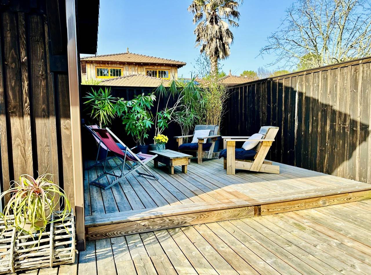 Cabane doubles terrasses in Lège-Cap-Ferret, Région d'Arcachon