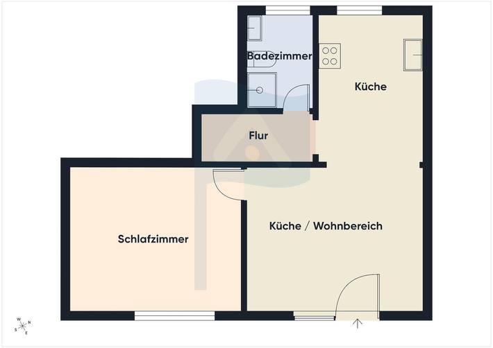 Ferienwohnung für 2 Personen, mit Garten und Terrasse - 1