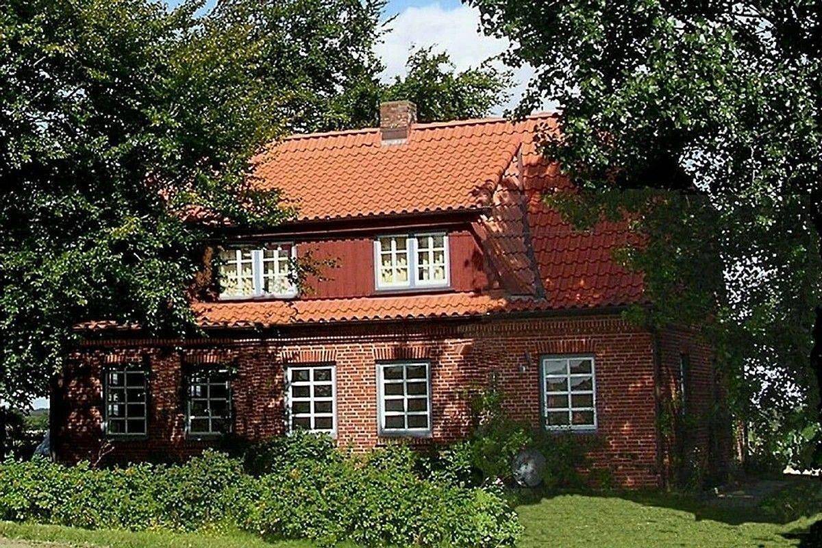 Landhaus Gintoft: Altes Melkerhaus mit Blick über die Ostsee bis nach Dänemark in Alleinlage mit gro in Steinbergkirche, Schleswig-Flensburg