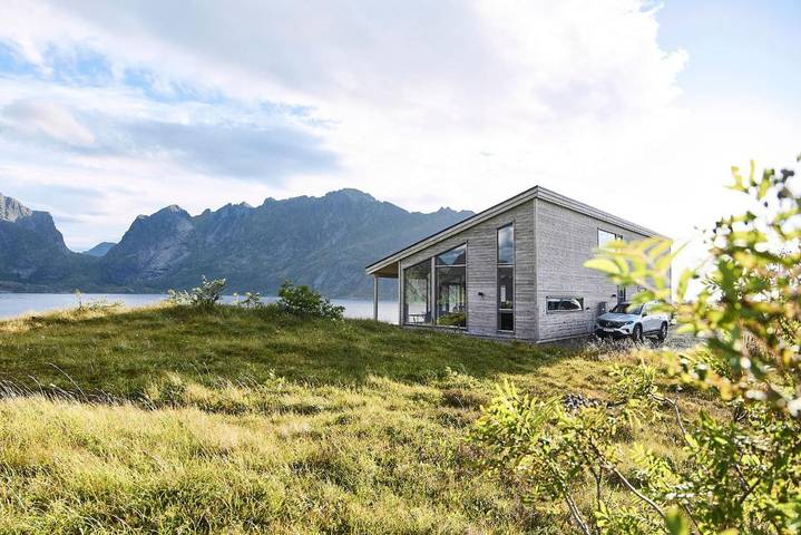 Gîte pour 6 personnes, avec sauna ainsi que terrasse et vue dans Moskenes - 2