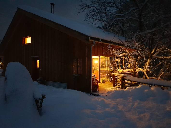 Chalet & Baumhaus "Laugen Lodge" mit Natur-Schwimmteich, Sauna, Grillstellen & schnelles Internet in St. Pankraz, Ortleralpen