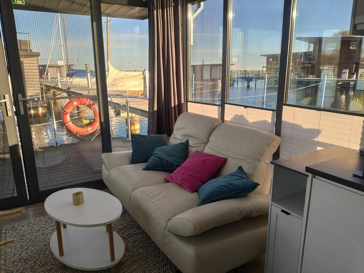 Boot für 3 Personen, mit Ausblick und Terrasse sowie Sauna, mit Haustier in Barth - 3