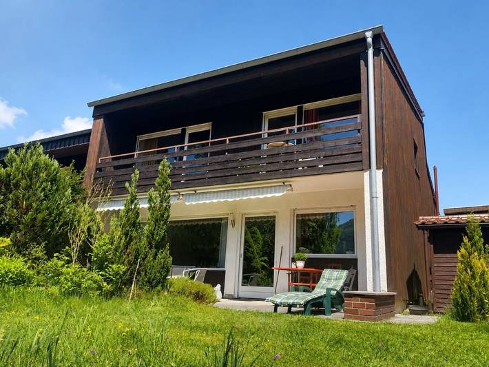 Ferienhaus für 7 Personen, mit Balkon und Terrasse sowie Garten im Ostallgäu