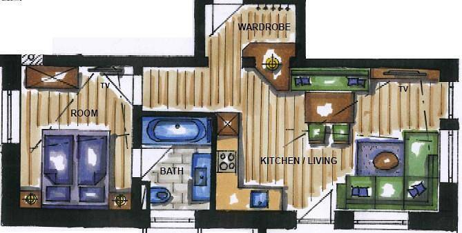 Hel ferielejlighed, Appartement Top 1 in Weißkamm, Sölden