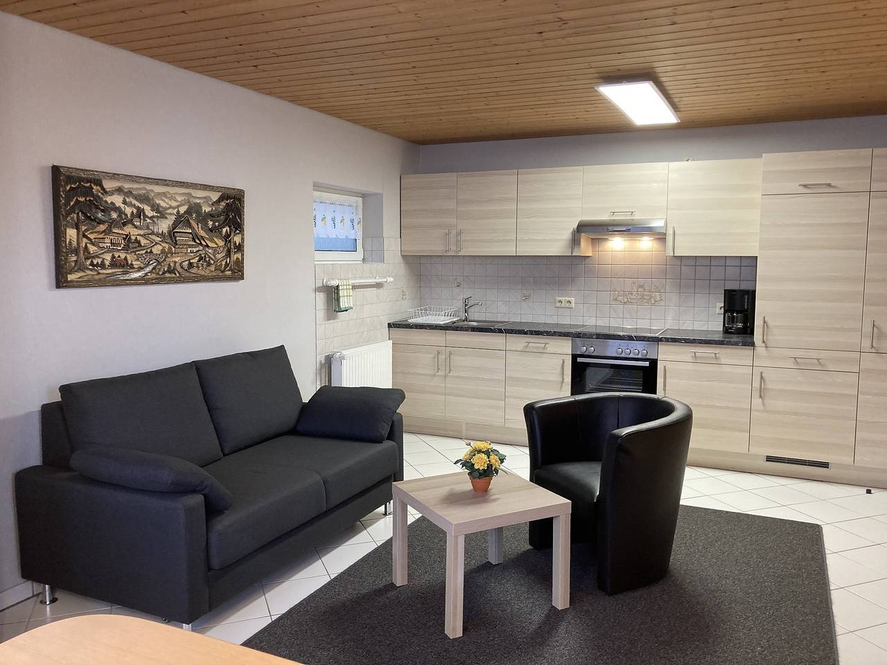 Ganze Wohnung, Ferienwohnung 'Marina Beha' mit privater Terrasse, Gemeinschaftsgarten und Wi-Fi in Unterkirnach, Mittlerer Schwarzwald