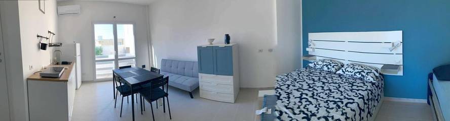 Gîte pour 4 personnes, avec balcon et jardin à Scoglitti