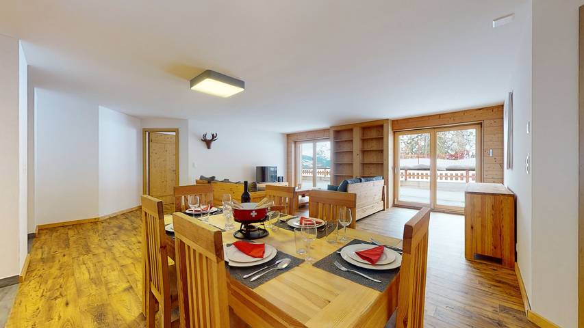 Ferienwohnung für 6 Personen, mit Terrasse im Wallis
