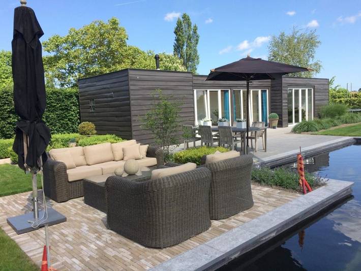 Chambre d’hôte pour 2 personnes, avec Terrasse ainsi que Jardin et Vue à Zedelgem