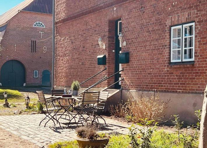 Ferienwohnung für 6 Personen, mit Terrasse und Garten sowie Ausblick