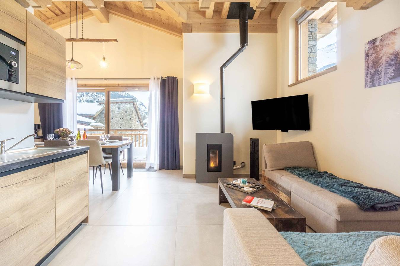 Appartement De Vacances pour 6 Personnes dans Lanslebourg-Mont-Cenis, Parc National de la Vanoise