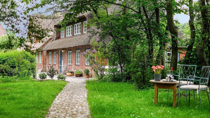Ferienhaus für 4 Personen, mit Terrasse und Garten sowie Sauna und Ausblick in Fahretoft