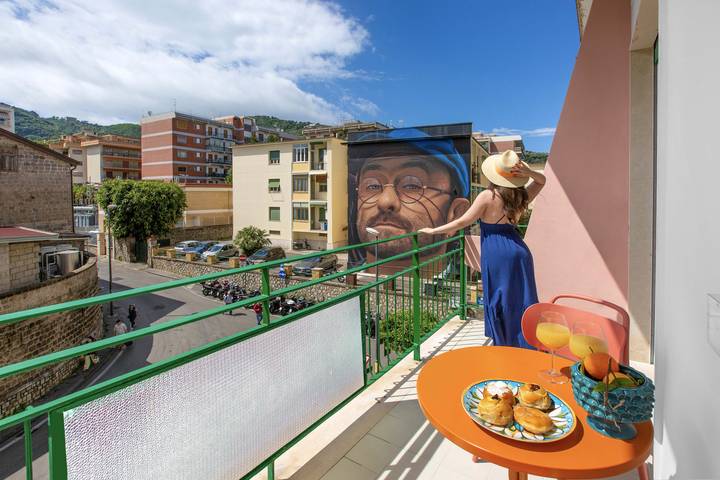 Apartamento para 2 personas, con balcón en Sorrento