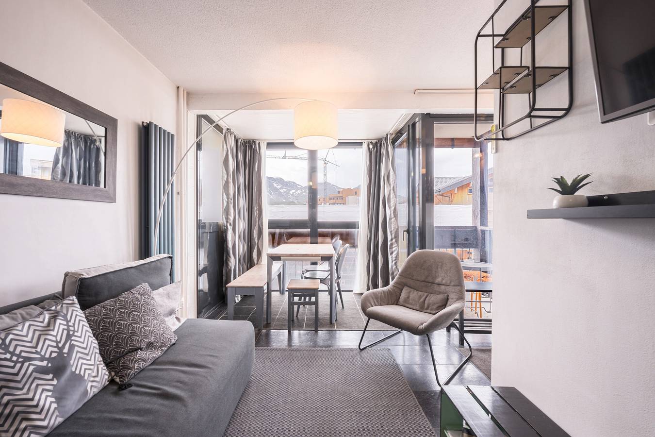 Appartement entier, Appartement '6 Couchages Val Thorens' avec vue sur les montagnes, balcon et Wi-Fi in Val Thorens, Les Trois Vallées