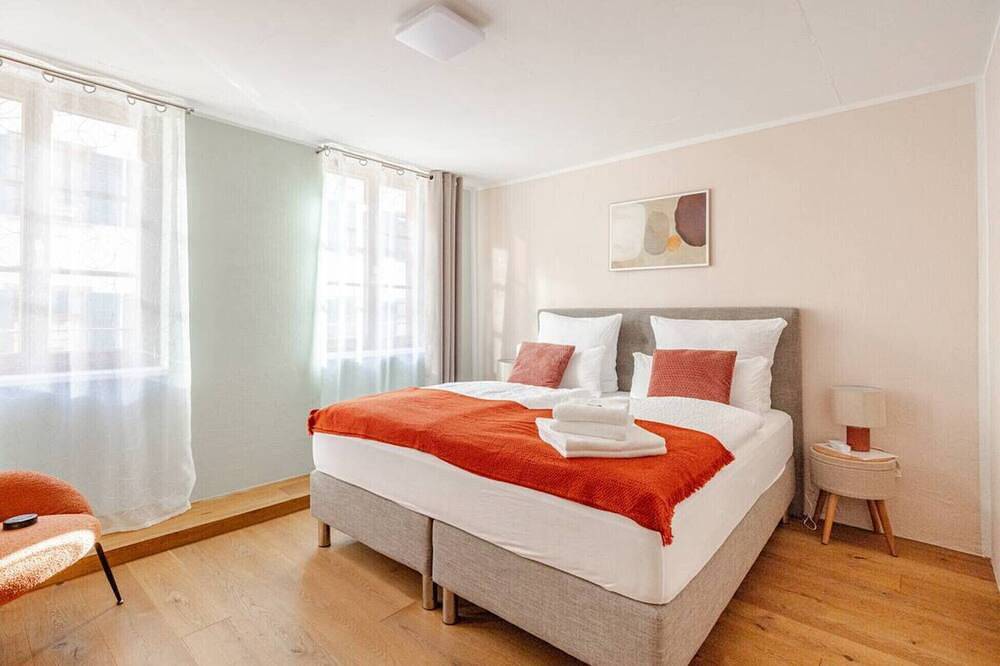 Ganze Wohnung, Casa Rheinblick - Apartment B - 1Br River View – 2nd Floor in Basel Zustellkreis, Basel