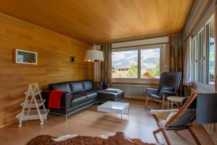 Ferienwohnung für 6 Personen, mit Balkon in Adelboden