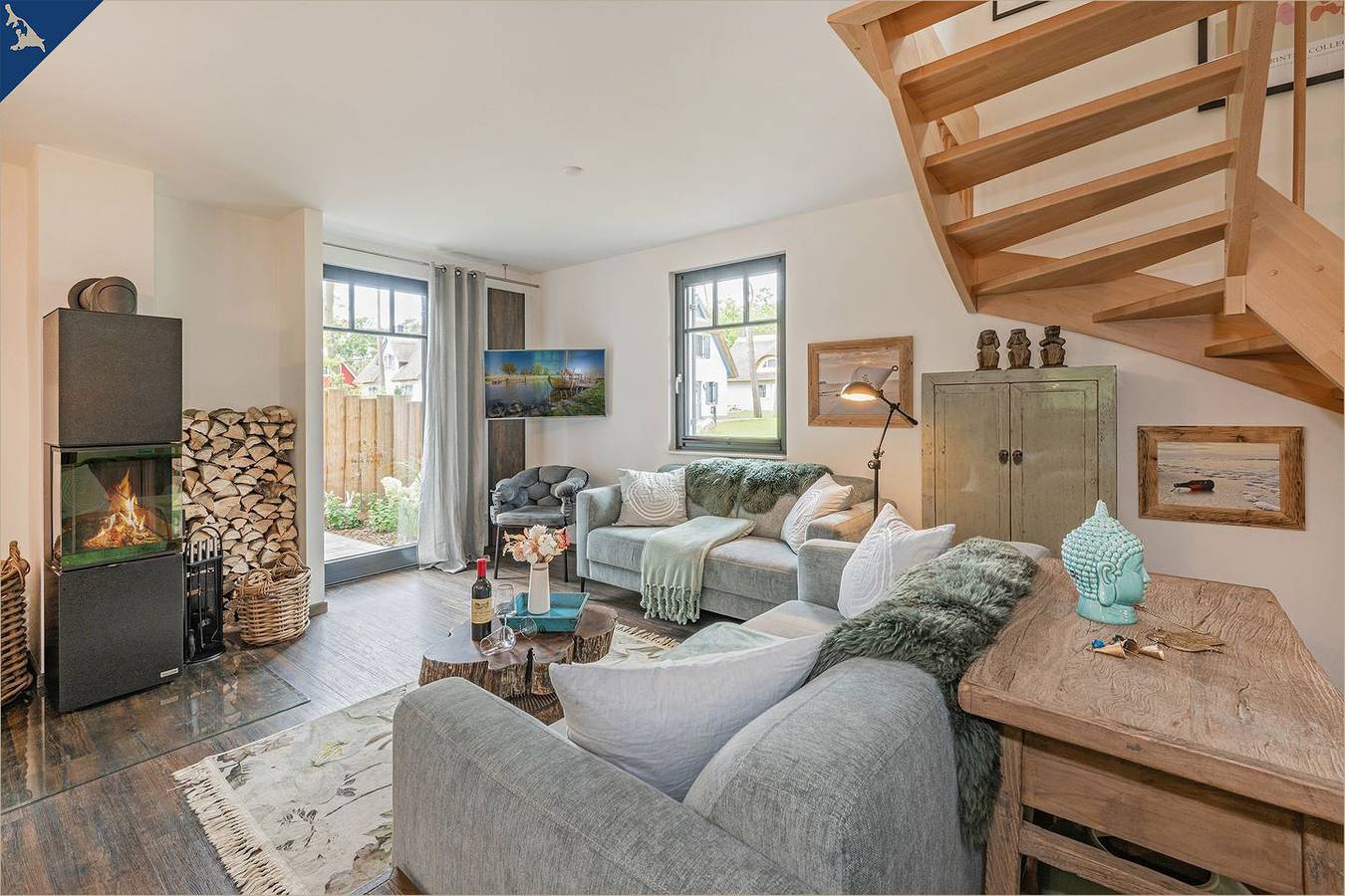 Modernes Ferienhaus im Fischerdorf mit Sauna & Garten – ländlich und ruhig auf Usedom in Zirchow, Usedom