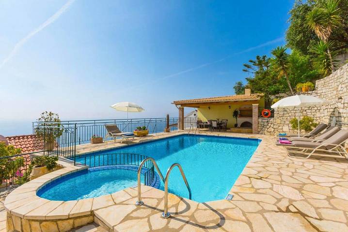 Villa mit pool für 4 Personen, mit Terrasse und Meerblick sowie Kinderpool auf Korfu - 2