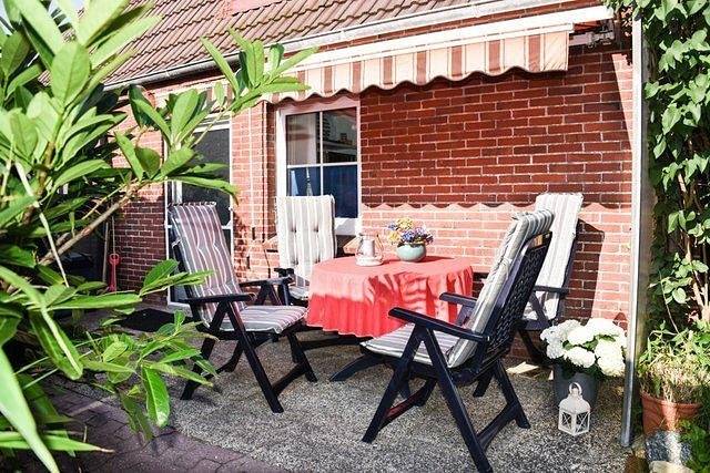 Ferienhaus für 4 Personen, mit Terrasse auf den Ostfriesische Inseln