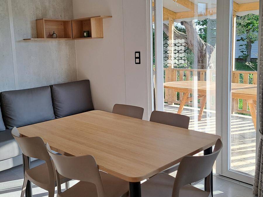 Camping Les Madières - Mobilhome 8 personnes - Mobile-home Confort Vue Mer 6/8 personnes / 3 chambres + terrasse in Pordic, Côte de Goëlo