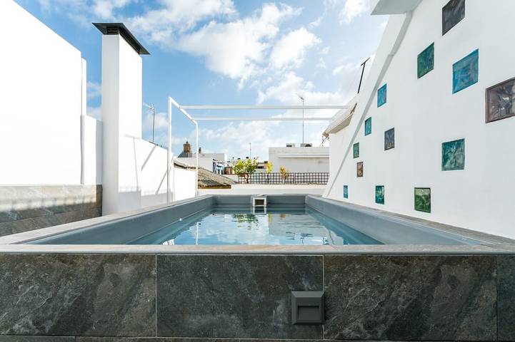 Casa para 10 personas, con balcón/terraza y terraza en Sevilla