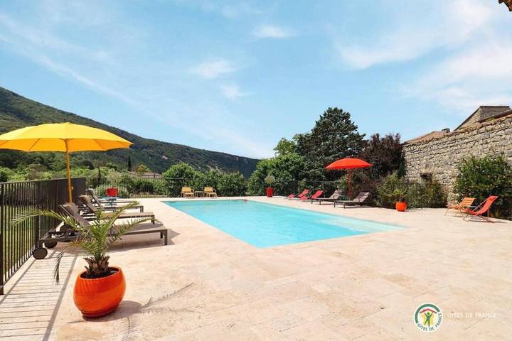 Maison de vacances pour 6 personnes, avec vue ainsi que piscine et terrasse